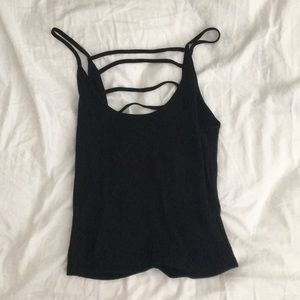 LF Tops - Black strappy ladder tank top LF Tops - Black strappy ladder tank top